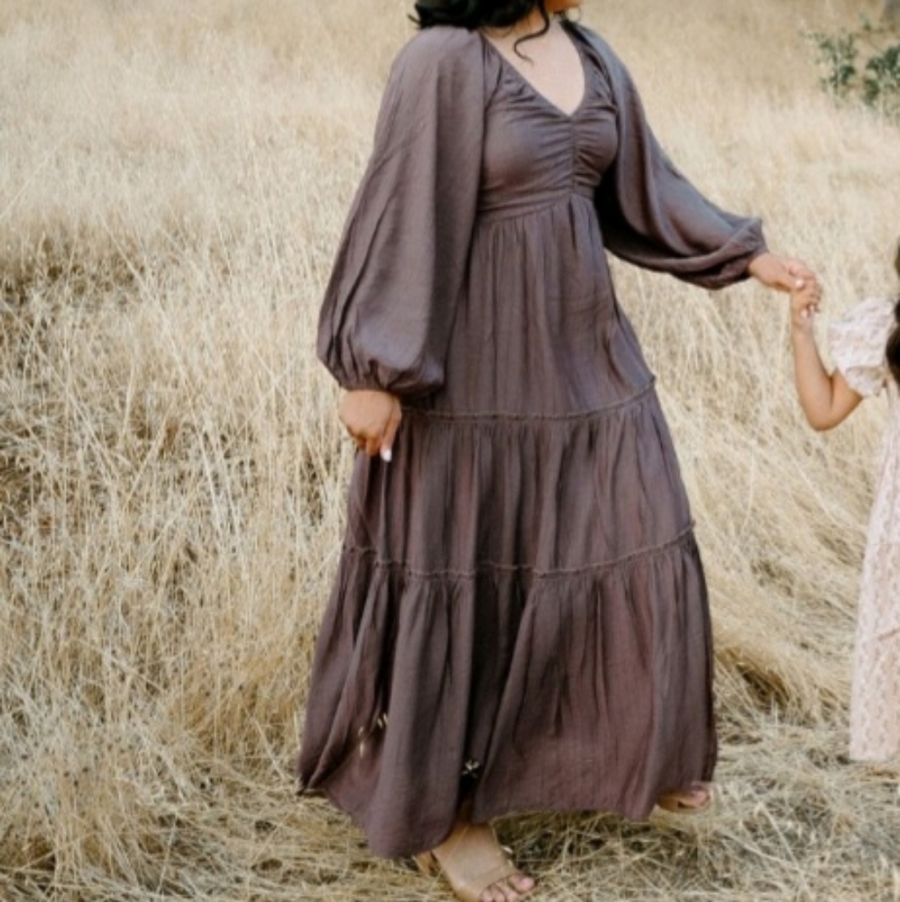 Brown Dani Rae & Co Dress, Keep on Maxi Dress